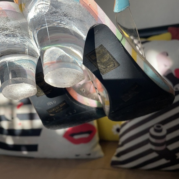 J Renee clear slingback sandals size 6.5 euc - Picture 4 of 6